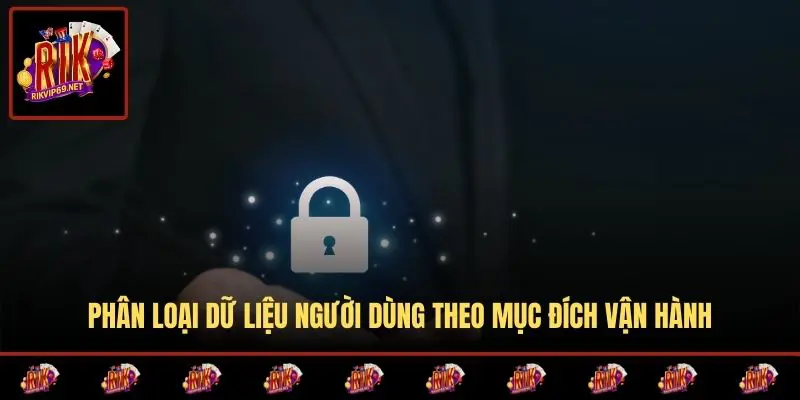 Phân loại dữ liệu người dùng theo mục đích vận hành