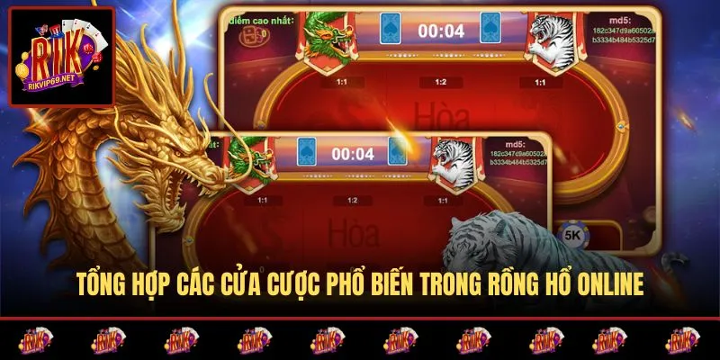 Đa dạng lựa chọn cửa đặt cược rồng hổ hấp dẫn